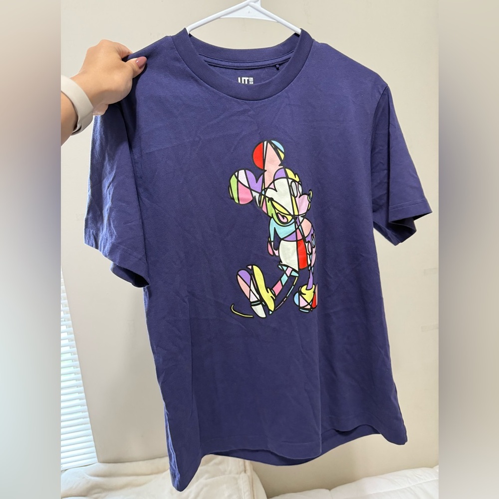 Disney Blue Short Sleeve Tee with Vibrant Graphic